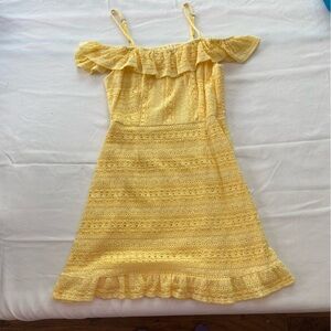 Spoiled Lemon off the should smocked Dress size medium